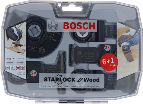 مجموعة ملحقات خشبية من Bosch Starlock.