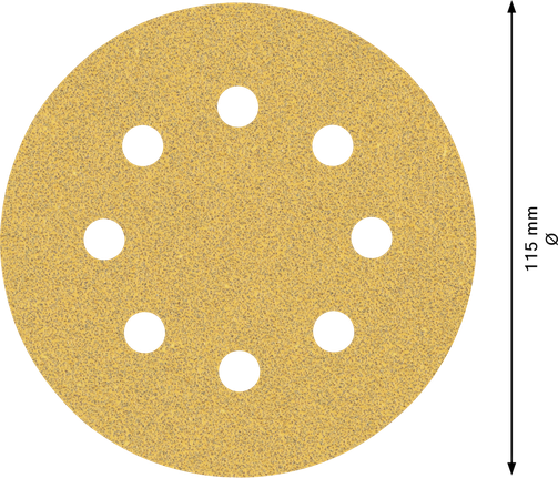 EXPERT C470 Schleifpapier mit 8 Löchern für Exzenterschleifer, 115 mm, G 60, 5-tlg. EXPERT C470 Schleifpapier mit 8 Löchern für Exzenterschleifer, 115 mm, G 60, 5-tlg.