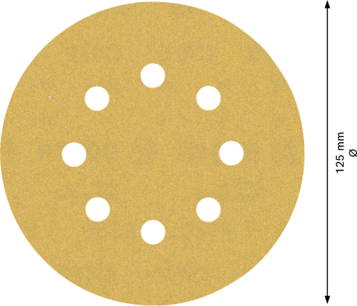 EXPERT C470 Schleifpapier mit 8 Löchern für Exzenterschleifer, 125 mm, G 180, 5-tlg. EXPERT C470 Schleifpapier mit 8 Löchern für Exzenterschleifer, 125 mm, G 180, 5-tlg.