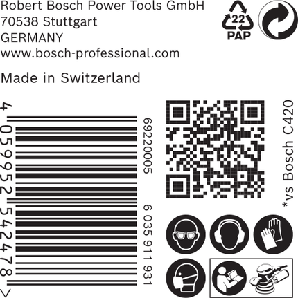 EXPERT C470 Schleifpapier mit 8 Löchern für Exzenterschleifer, 125 mm, G 60, 50-tlg. EXPERT C470 Schleifpapier mit 8 Löchern für Exzenterschleifer, 125 mm, G 60, 50-tlg.