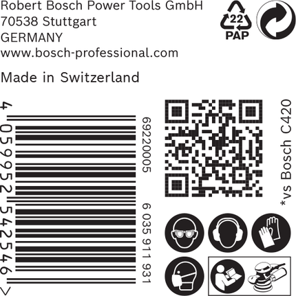 EXPERT C470 Schleifpapier mit 8 Löchern für Exzenterschleifer, 125 mm, G 400, 50-tlg. EXPERT C470 Schleifpapier mit 8 Löchern für Exzenterschleifer, 125 mm, G 400, 50-tlg.