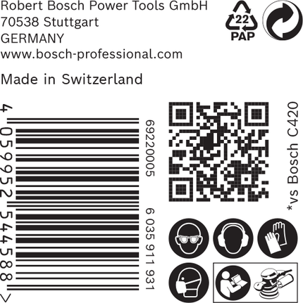 EXPERT C470 Schleifpapier mit 8 Löchern für Exzenterschleifer, 125 mm, G 150, 50-tlg. EXPERT C470 Schleifpapier mit 8 Löchern für Exzenterschleifer, 125 mm, G 150, 50-tlg.