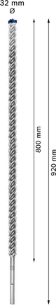 Foret pour perforateur EXPERT SDS max-8X 32 x 800 x 920 mm Foret pour perforateur EXPERT SDS max-8X 32 x 800 x 920 mm