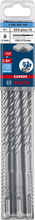 EXPERT SDS plus-7X hamerboor 8 x 150 x 215 mm, 10 stuks EXPERT SDS plus-7X hamerboor 8 x 150 x 215 mm, 10 stuks