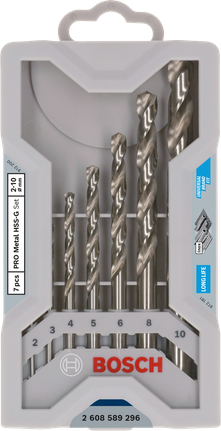 Coffret de forets hélicoïdaux PRO Stainless Steel HSS-Co, 7 pièces Coffret de forets hélicoïdaux PRO Stainless Steel HSS-Co, 7 pièces