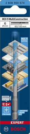 Punta EXPERT HEX-9 MultiConstruction 6 x 60 x 100 mm Punta EXPERT HEX-9 MultiConstruction 6 x 60 x 100 mm