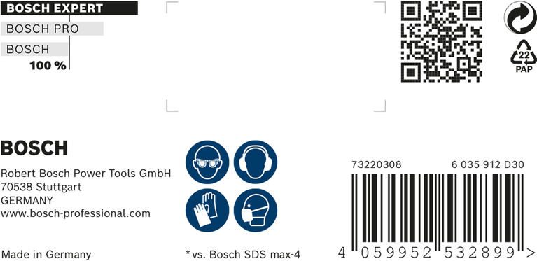 Brocas para martillo EXPERT SDS max-8X 16 x 400 x 540 mm Brocas para martillo EXPERT SDS max-8X 16 x 400 x 540 mm
