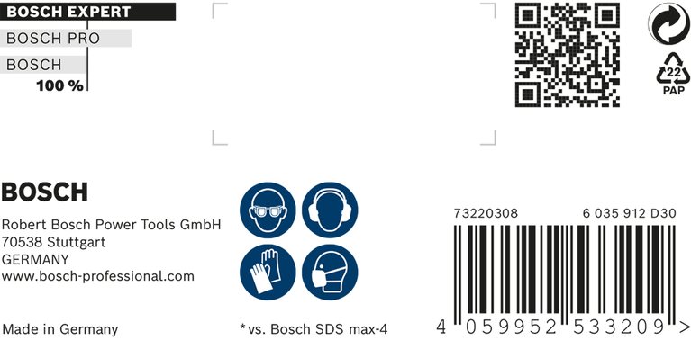 Brocas para martillo EXPERT SDS max-8X 26 x 400 x 520 mm Brocas para martillo EXPERT SDS max-8X 26 x 400 x 520 mm