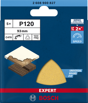Brusný papír pro delta brusky EXPERT C470 93 mm, G 120, 5 ks Brusný papír pro delta brusky EXPERT C470 93 mm, G 120, 5 ks