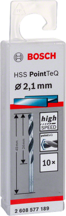 HSS-spiralbor PointTeQ 2,1 mm HSS-spiralbor PointTeQ 2,1 mm