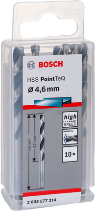 HSS-spiralbor PointTeQ 4,6 mm HSS-spiralbor PointTeQ 4,6 mm