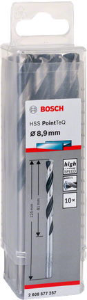 HSS-spiralbor PointTeQ 8,9 mm HSS-spiralbor PointTeQ 8,9 mm
