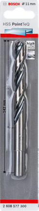HSS-spiralbor PointTeQ 11,0 mm (reduceret skaft) HSS-spiralbor PointTeQ 11,0 mm (reduceret skaft)