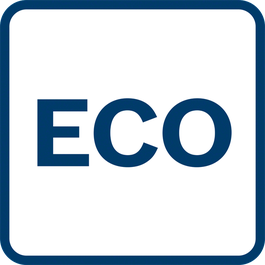  Eco-Mode: Der tilføres mindre strøm end i standardfunktionen