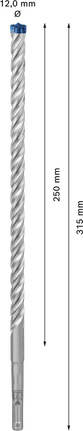 Löökpuur EXPERT SDS plus-7X, 12 × 250 × 315 mm Löökpuur EXPERT SDS plus-7X, 12 × 250 × 315 mm