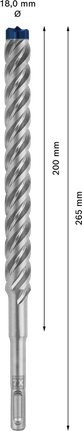 Löökpuur EXPERT SDS plus-7X, 18 × 200 × 250 mm Löökpuur EXPERT SDS plus-7X, 18 × 200 × 250 mm