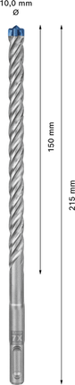 Löökpuur EXPERT SDS plus-7X 10 × 150 × 215 mm, 10 tk Löökpuur EXPERT SDS plus-7X 10 × 150 × 215 mm, 10 tk