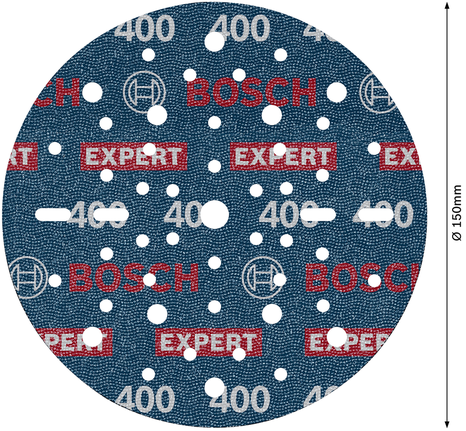 EXPERT O780 Foil Sanding Disc, 150 mm, G400 EXPERT O780 Foil Sanding Disc, 150 mm, G400