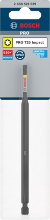 رأس PRO Torx Impact طراز T25 مقاس 150 مم رأس PRO Torx Impact طراز T25 مقاس 150 مم