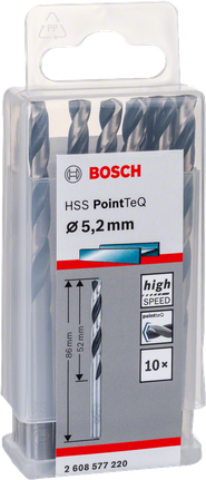 ريشة ثقب حلزونية HSS PointTeQ 5.2 مم ريشة ثقب حلزونية HSS PointTeQ 5.2 مم