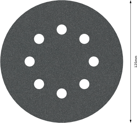 Disco de lijado PRO F355, 125 mm, G180, 5 piezas Disco de lijado PRO F355, 125 mm, G180, 5 piezas