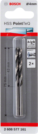 HSS Twist Drill Bit PointTeQ 4.0mm HSS Twist Drill Bit PointTeQ 4.0mm