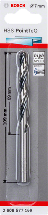 HSS Twist Drill Bit PointTeQ 7.0mm HSS Twist Drill Bit PointTeQ 7.0mm